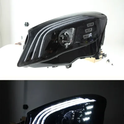 For BENZ GLA 200 260 LED Daytime Running Lights Blue Start Up Animation Front Lamp Headlights Assembly