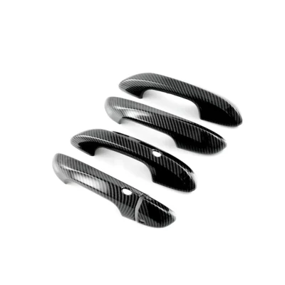 For MG 4 MG4 EV Mulan 2023 Car Exterior Door Handle Cover Trim Decoration Accessories ,ABS Carbon Fiber