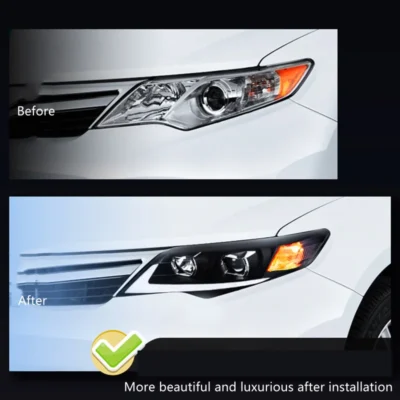 Front Lamp Car Accessories For Toyota Camry Headlight Assembly Daytime Running Light High Beam Dynamic Streamer Turn Signal