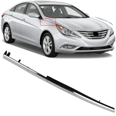 Front Right Side Fender Molding Trim Chrome Fit For 2011-2014 Hyundai Sonata