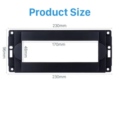 Install Dash Bezel Trim Kit 170*48mm One Din Car Stereo Frame for 2004 CHRYSLER 300C Fascia Panel surround DVD panel