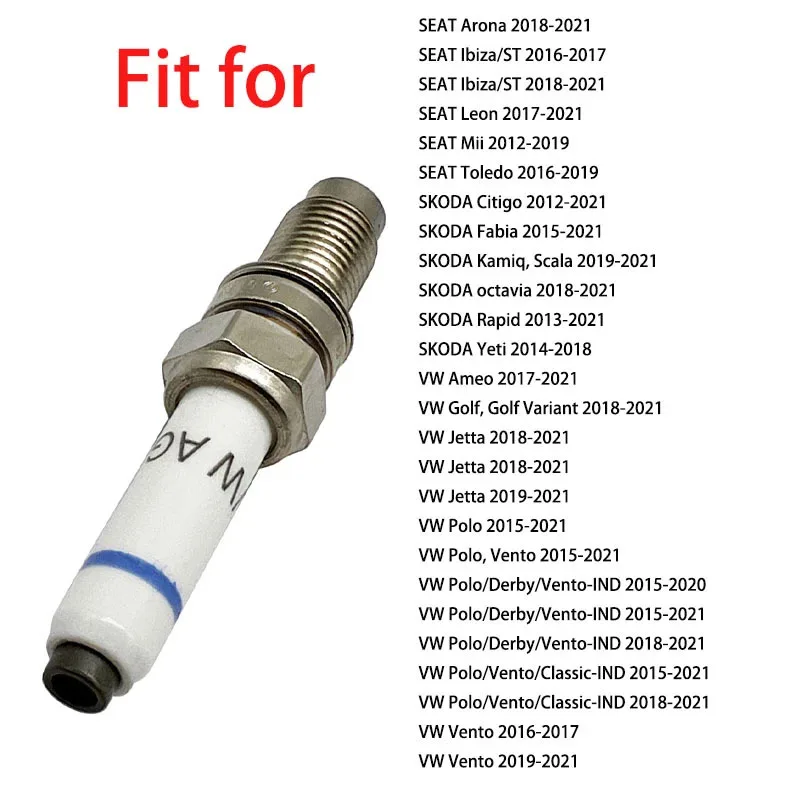 Normal-Spark-Plug-for-VW-Polo-Vento-Jetta-Golf-SKODA-Yeti-Rapid-Octavia-Kamiq-Fabia-Citigo-5