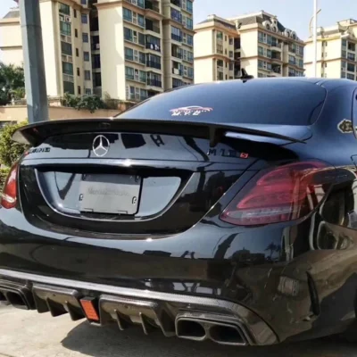 RT Style CLA200 CLA220 CLA260 True Carbon Fiber Tail Spoiler For Mercedes A CLA W117 W176