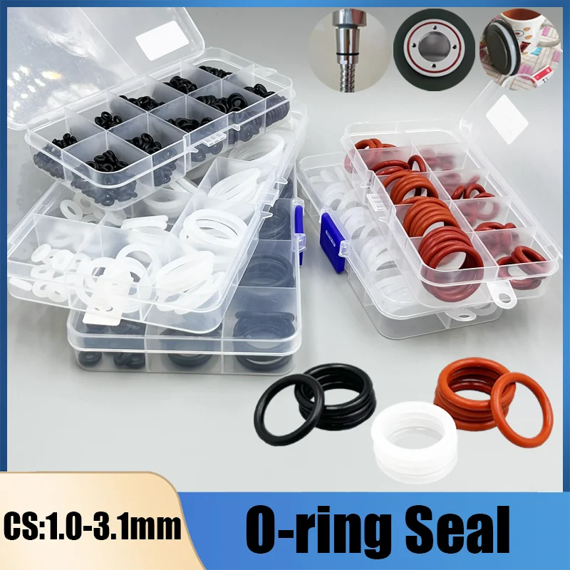Rubber-O-Ring-Silicone-Red-VMQ-NBR-O-ring-Sealing-Washer-Car-Gasket-Nitrile-Washer-Rubber