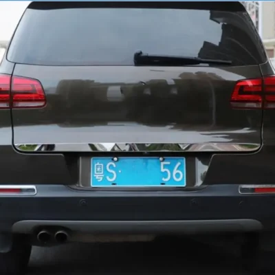 Stainless steel Chrome Rear Trunk Lid Cover Trim For Volkswagen VW Tiguan 2010 2011 2012 2013 2014 2015