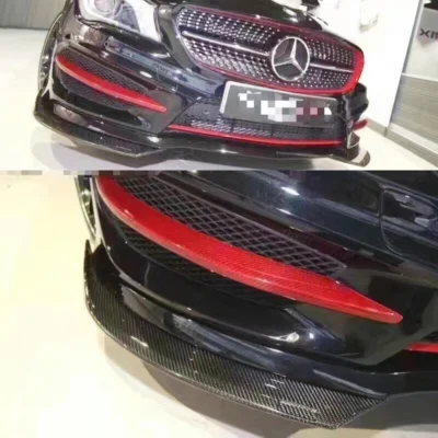 W117 CLA45 CLA250 True Carbon Fiber Front Lip For Mercedes Benz CLA