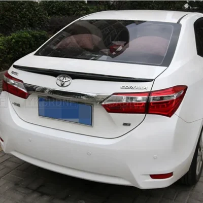 YKSRDNF For Toyota Corolla 2014 2015 2016 2017 ABS Plastic Unpainted Primer Tail Trunk Lip Wing Rear Spoiler Decoration