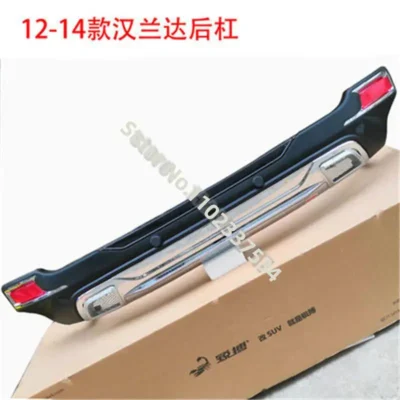 for Toyota Highlander 2012-2014 high quality ABS Chrome Front Rear bumper cover trim Protective bumper Car styling